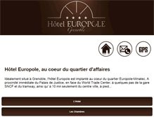 Tablet Screenshot of hoteleuropole.com